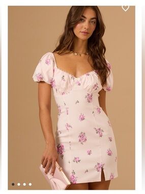 Altar'd State Pink Floral Mini Dress